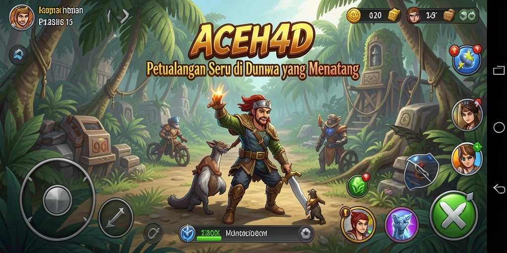 Screenshot gameplay ACEH4D menampilkan petualangan seru yang menantang.
