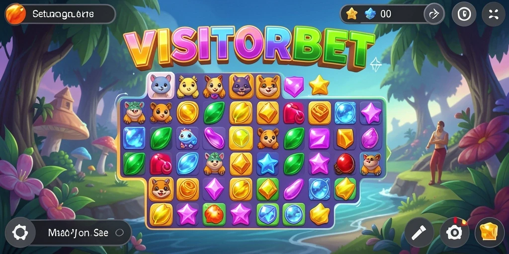 Tampilan gameplay seru dalam <strong>VISITORBET</strong> yang penuh warna dan tantangan.