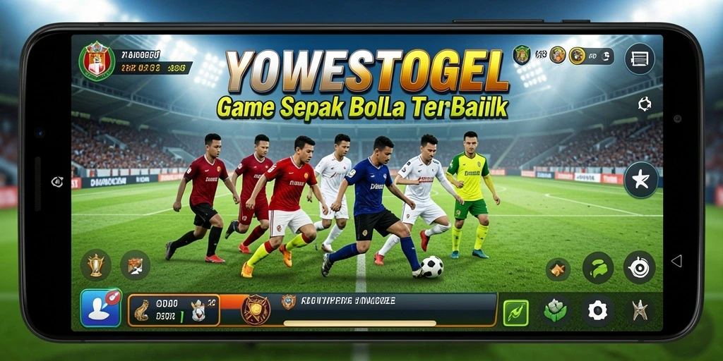 Tampilan permainan YOWESTOGEL dengan aksi sepak bola yang mendebarkan.
